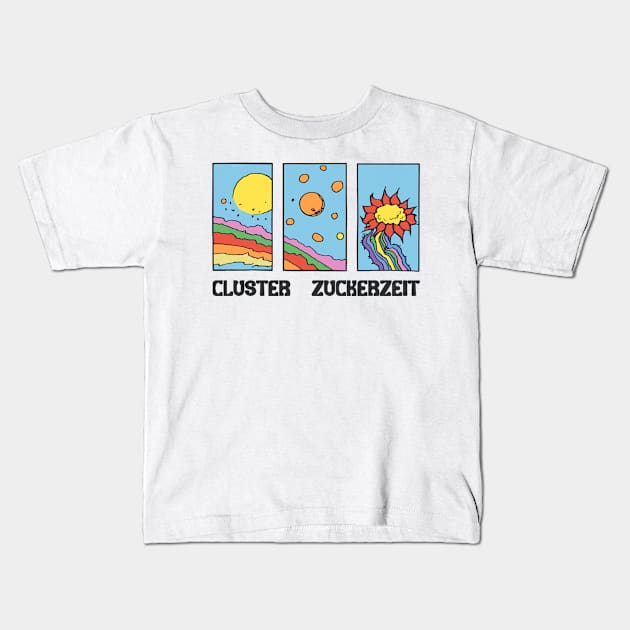 Cluster --- Psychedelic Fan Artwork Kids T-Shirt by unknown_pleasures